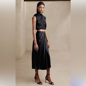 Banana Republic Bliss Silk Draped Skirt NWT Size 2